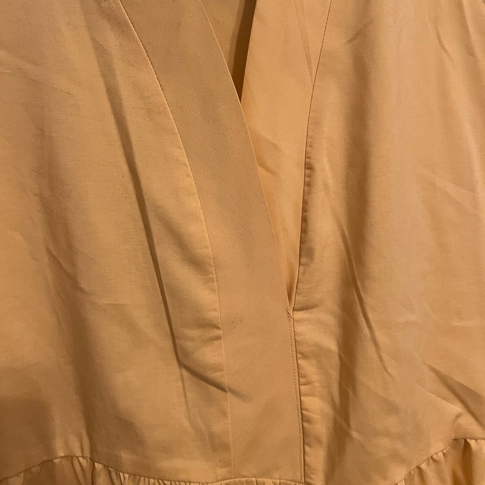 52Seven Yellow V-Neck Tiered Babydoll Dress. Size S. - Picture 4 of 11
